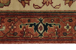 3x12 Ivory and Rust Anatolian Persian Rug