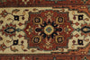 3x12 Ivory and Rust Anatolian Persian Rug