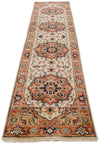 3x12 Ivory and Brown Turkish Persian Runner