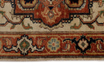 3x12 Ivory and Brown Turkish Persian Runner