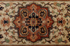 3x12 Ivory and Brown Turkish Persian Runner