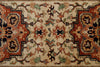 3x12 Ivory and Brown Turkish Persian Runner