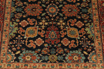 4x6 Black and Burgundy Persian Rug