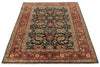 4x6 Black and Burgundy Persian Rug