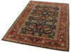 4x6 Black and Burgundy Persian Rug