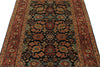 4x6 Black and Burgundy Persian Rug