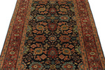 4x6 Black and Burgundy Persian Rug