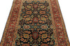 4x6 Black and Burgundy Persian Rug