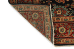 4x6 Black and Burgundy Persian Rug