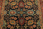 4x6 Black and Burgundy Persian Rug