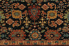4x6 Black and Burgundy Persian Rug
