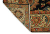 6x9 Charcoal and Ivory Persian Rug
