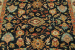 6x9 Charcoal and Ivory Persian Rug