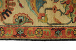 6x9 Charcoal and Ivory Persian Rug