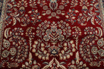 6x9 Burgundy and Navy Persian Rug