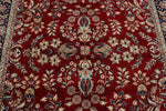 6x9 Burgundy and Navy Persian Rug