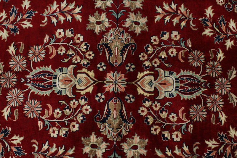6x9 Burgundy and Navy Persian Rug