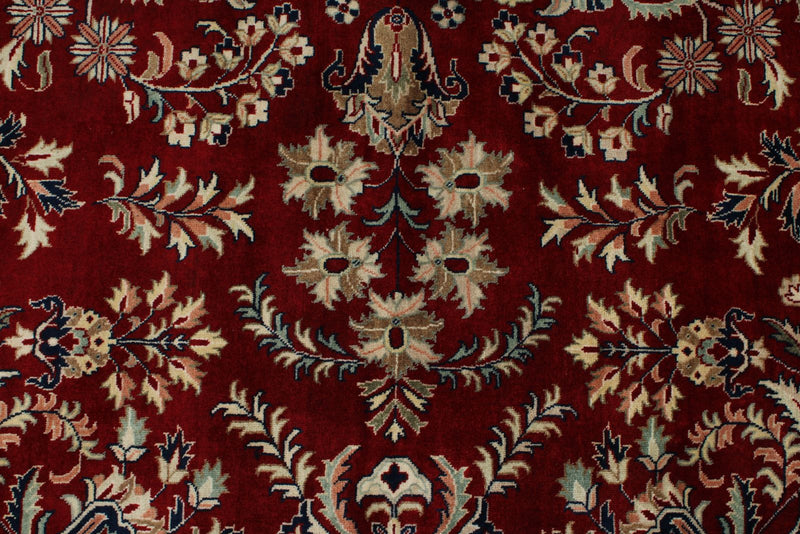 6x9 Burgundy and Navy Persian Rug