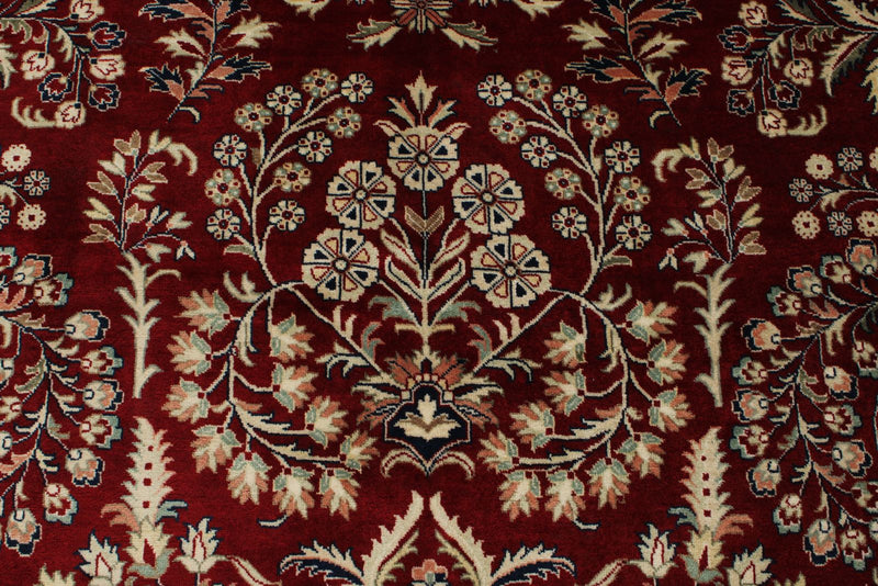 6x9 Burgundy and Navy Persian Rug