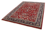 6x9 Burgundy and Navy Persian Rug