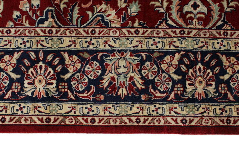 6x9 Burgundy and Navy Persian Rug