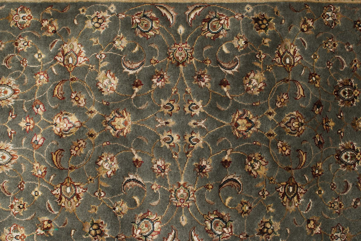3x10 Gray and Ivory Turkish Tribal Runner