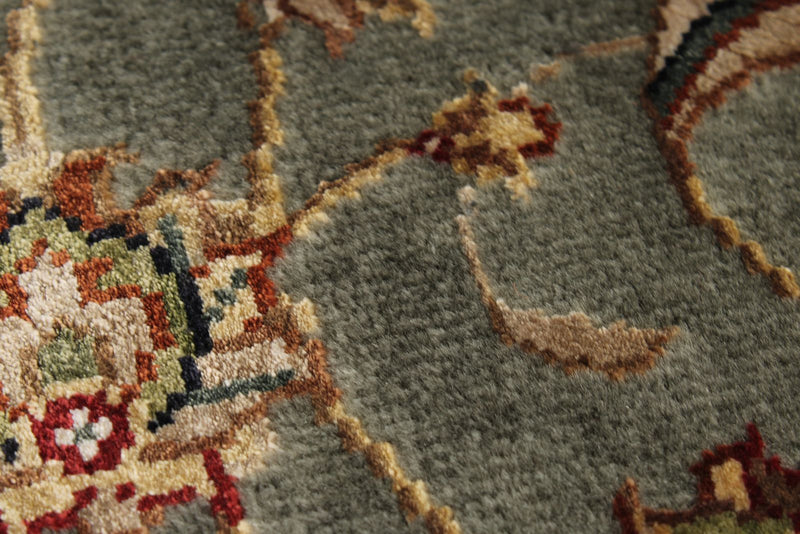 3x10 Gray and Ivory Turkish Tribal Runner