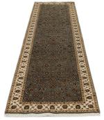 3x10 Gray and Ivory Turkish Tribal Runner