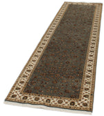 3x10 Gray and Ivory Turkish Tribal Runner