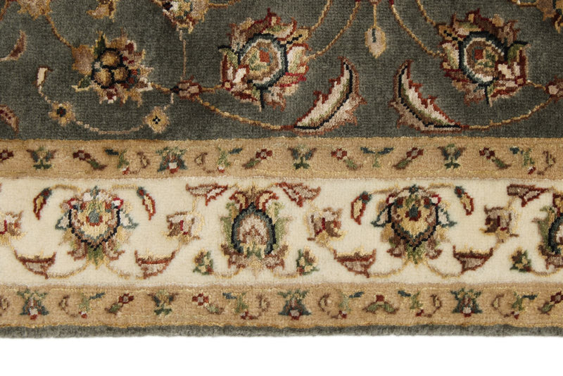 3x10 Gray and Ivory Turkish Tribal Runner