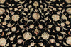 6x8 Black and Beige Turkish Tribal Rug