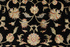 6x8 Black and Beige Turkish Tribal Rug