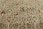 7x10 Light Gray and Ivory Turkish Tribal Rug