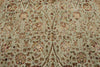 7x10 Light Gray and Ivory Turkish Tribal Rug