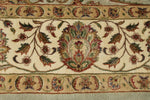 7x10 Light Gray and Ivory Turkish Tribal Rug