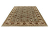 7x10 Light Gray and Ivory Turkish Tribal Rug