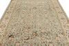 7x10 Light Gray and Ivory Turkish Tribal Rug