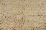 6x8 Ivory and Burgundy Turkish Tribal Rug