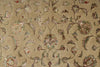 6x8 Ivory and Burgundy Turkish Tribal Rug