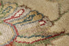 6x8 Ivory and Burgundy Turkish Tribal Rug