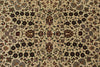 4x6 Ivory and Burgundy Turkish Traditional Rug