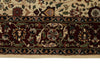 4x6 Ivory and Burgundy Turkish Traditional Rug
