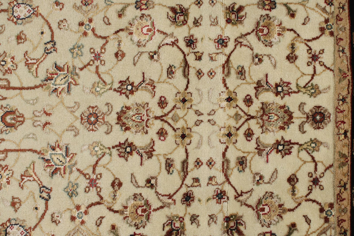 3x6 Ivory and Black Turkish Tribal Runner