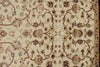 3x6 Ivory and Black Turkish Tribal Runner