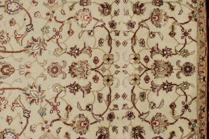 3x6 Ivory and Black Turkish Tribal Runner