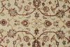 3x6 Ivory and Black Turkish Tribal Runner
