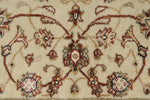 3x6 Ivory and Black Turkish Tribal Runner