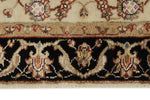 3x6 Ivory and Black Turkish Tribal Runner