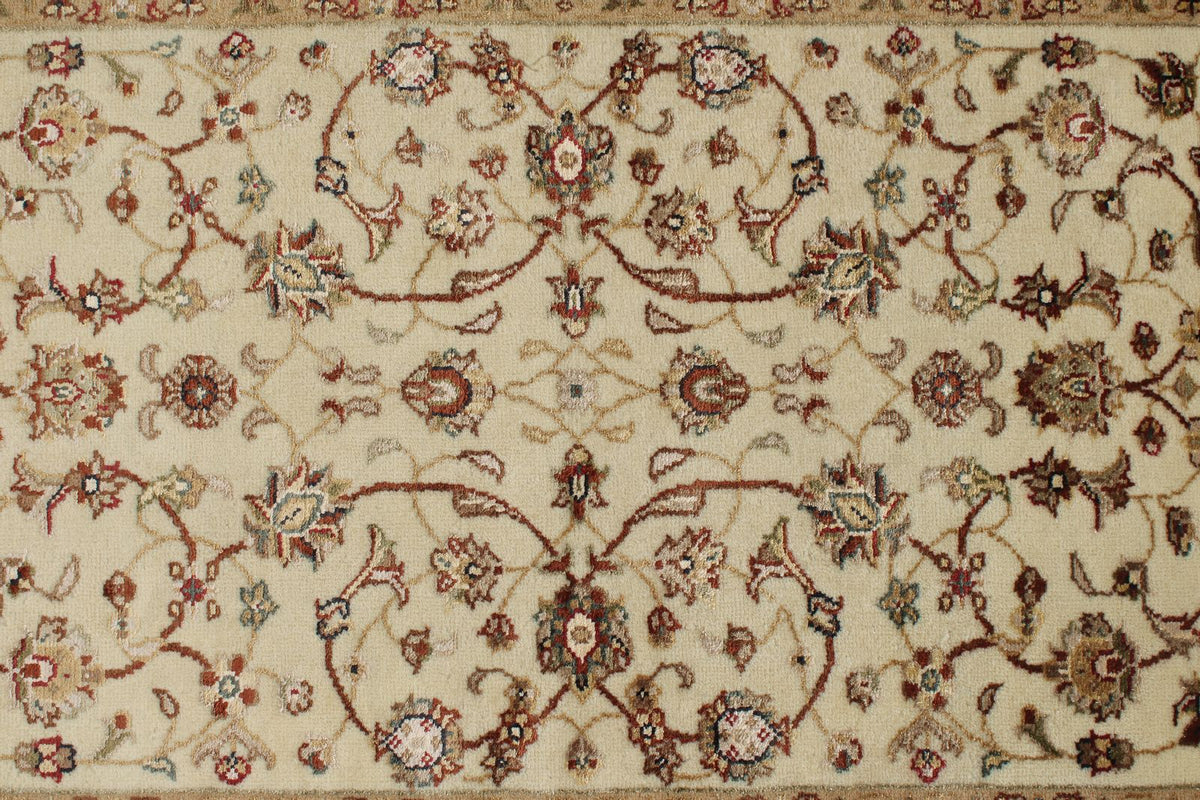 3x6 Ivory and Black Turkish Tribal Runner