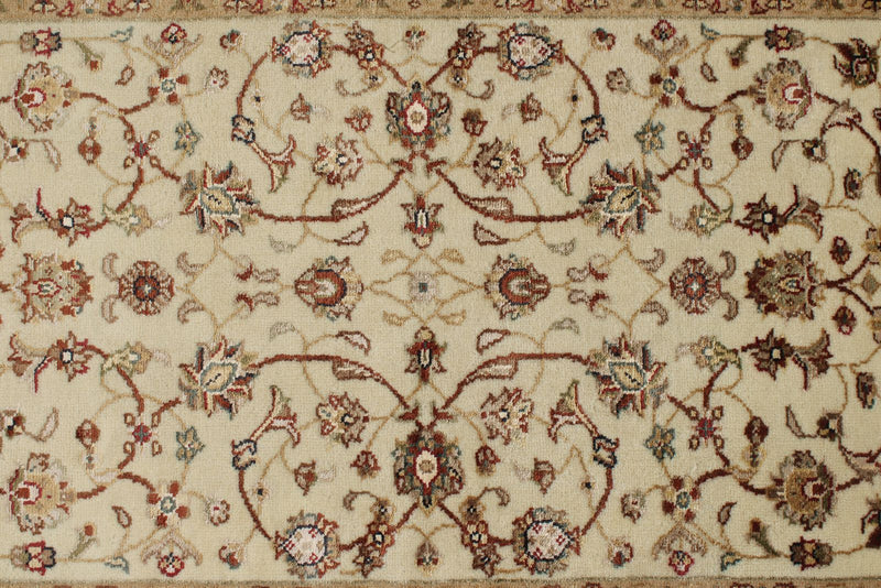 3x6 Ivory and Black Turkish Tribal Runner